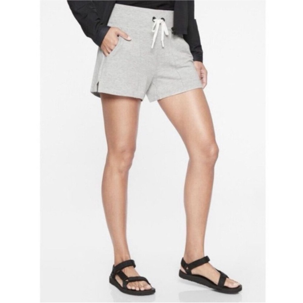 ATHLETA Bliss Nirvana‎ Drawstring Sweat Shorts 3.5" Inseam Mid Rise Small
